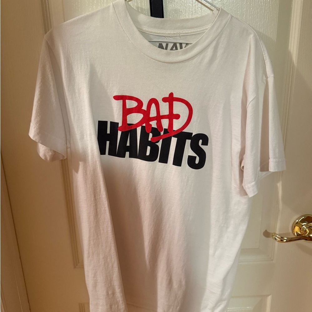 VLONE White Tee with Red and Black Graphic